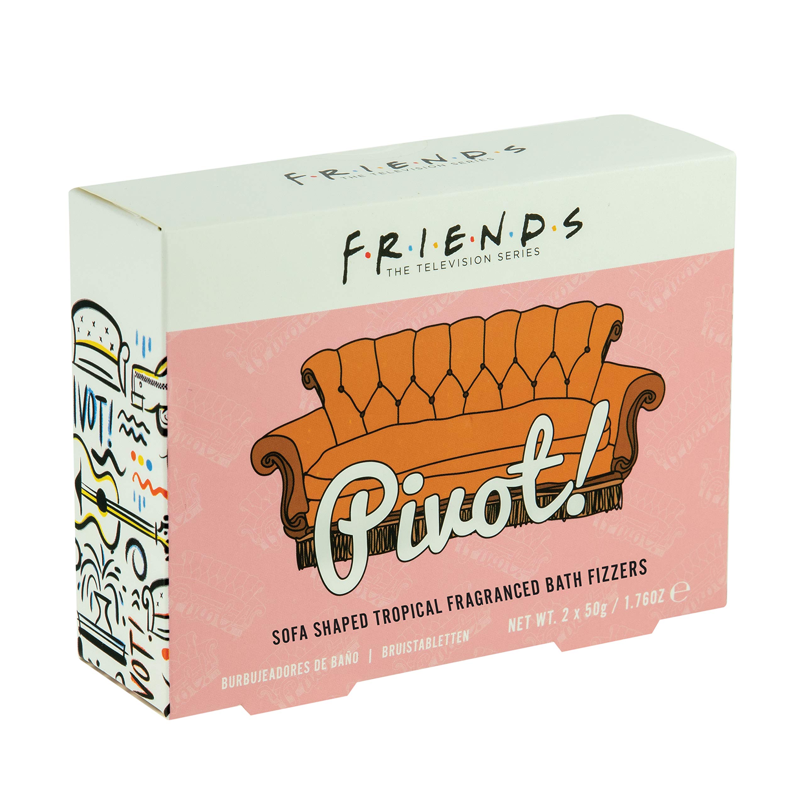 Paladone Friends Sofa Badebombe Tropical 2x 50g Geschenkset