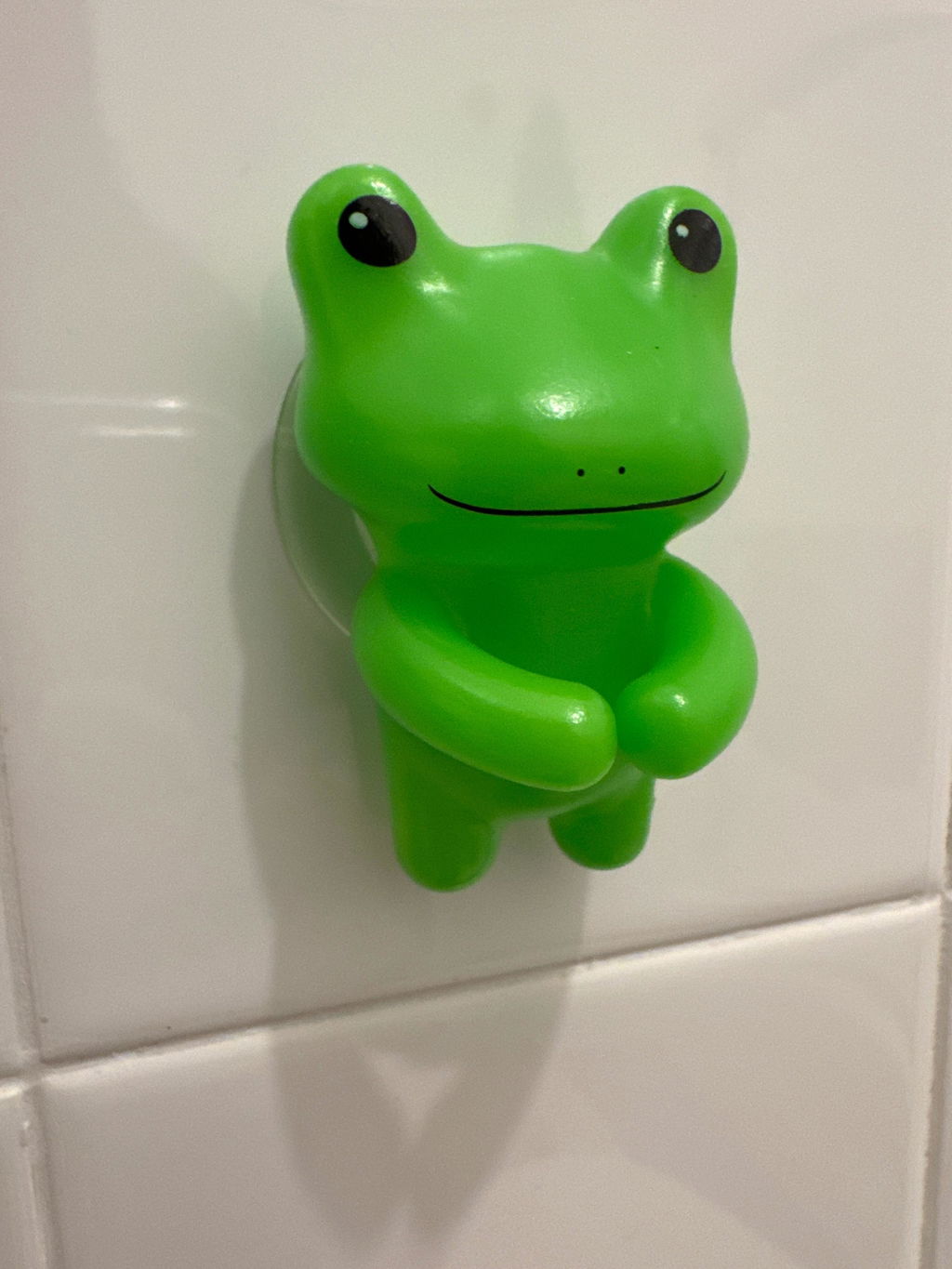 Kikkerland Frosch Zahnbürstenhalter mit Saugnapf grün