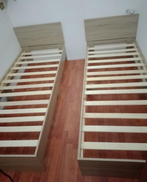 vidaXL Bettrahmen 160x200 Handwerkliche Eiche Holzwerkstoff