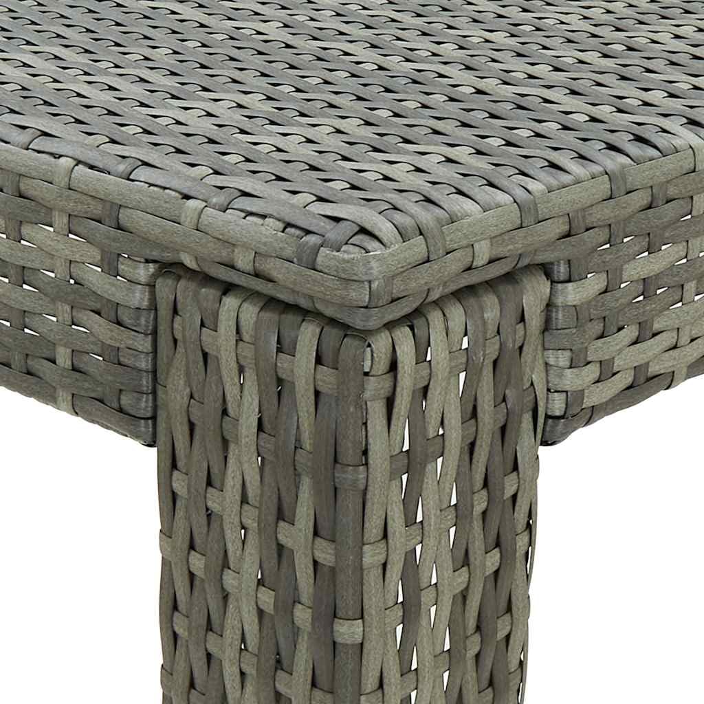 vidaXL Heim & Garten Gartenbar-Set 5-tlg grau Rattan