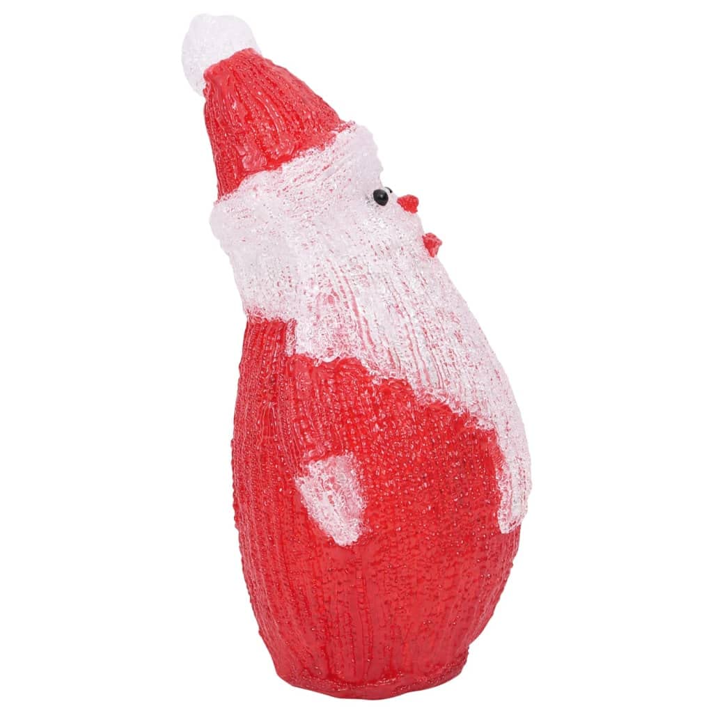 vidaXL Heim & Garten LED Weihnachtsmann 28cm Rot Acryl 25 LED