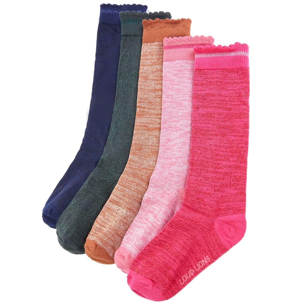 vidaXL Baby & Kleinkind Kindersocken Rüschen 23-26 5 Paar