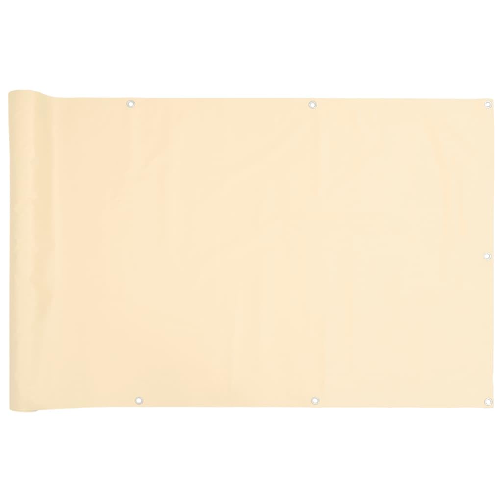 vidaXL Heim & Garten Sichtschutz Creme 1000x90 cm wetterfest
