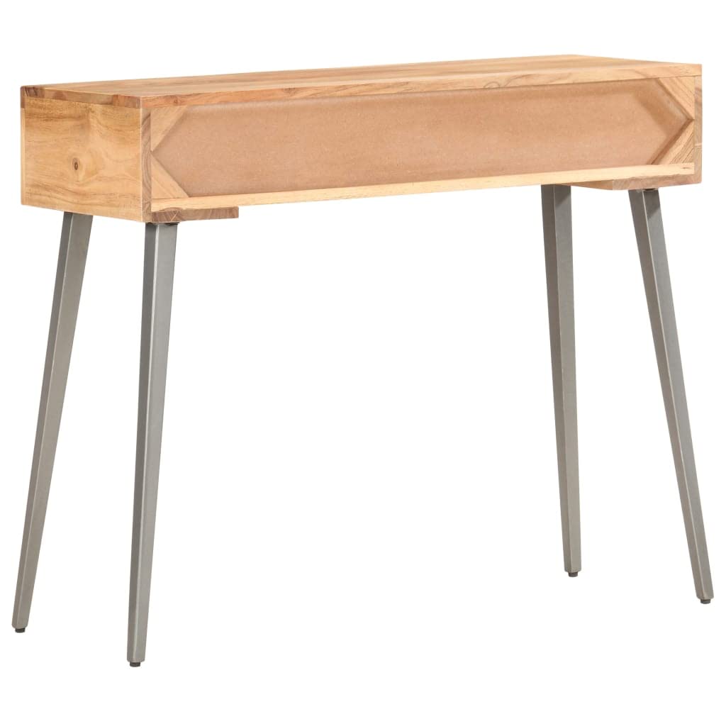 vidaXL Möbel Konsolentisch 90x30x75cm Akazienholz 2 Schubladen
