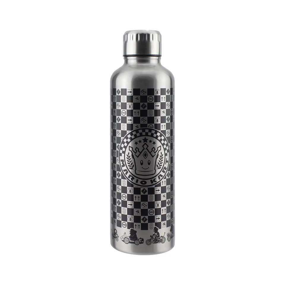 Paladone Mario Kart Metallwasserflasche Grau 500 ml