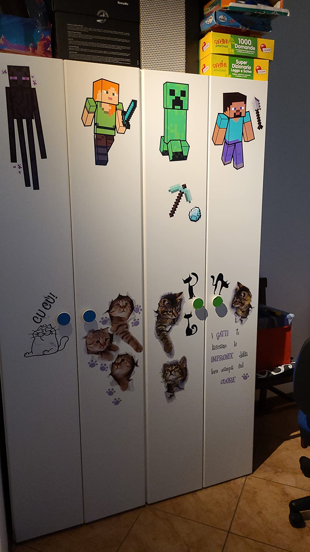 Paladone Minecraft Wandaufkleber Vinyl 4 Bögen ablösbar