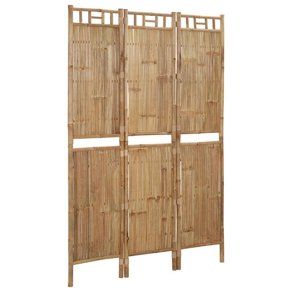 vidaXL Raumteiler 3-tlg 120x180 cm Paravent Bambus faltbar