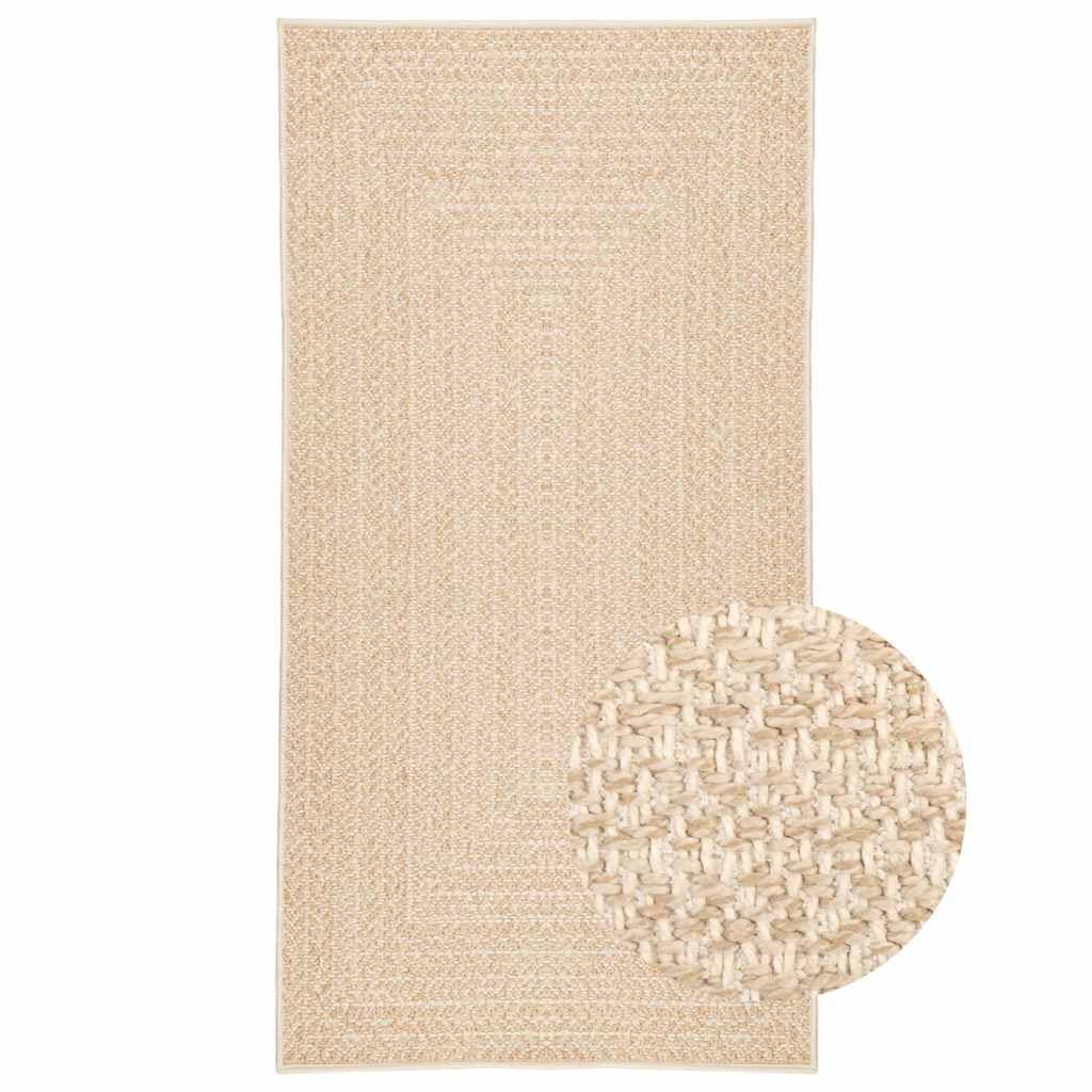 vidaXL Teppich Läufer Jute-Optik Beige 80x150 cm Outdoor