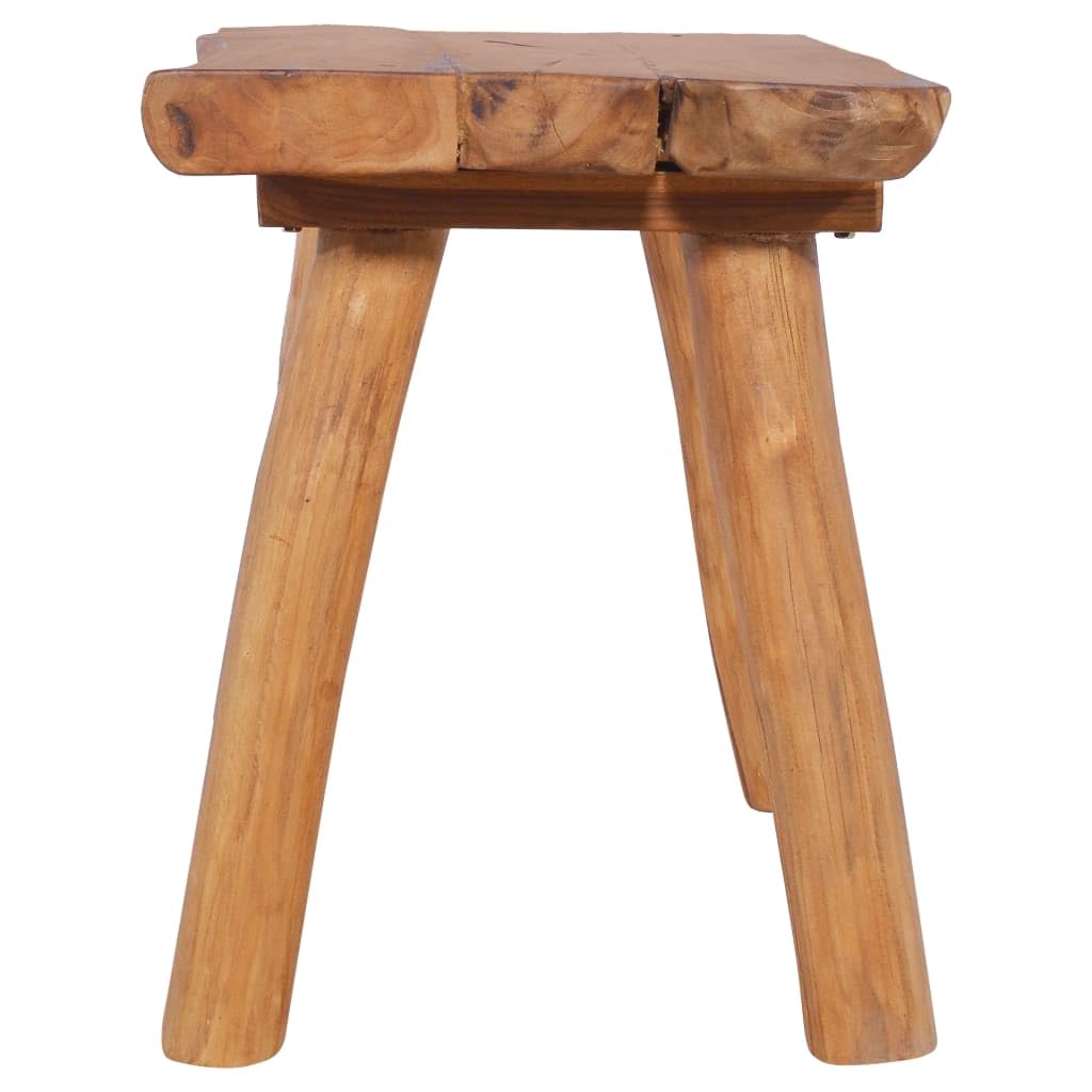 vidaXL Gartenbank Teak Massivholz 80 cm Sitzbank