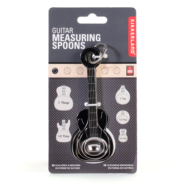 Kikkerland Kitchen Guitar Messlöffel 5-tlg Edelstahl