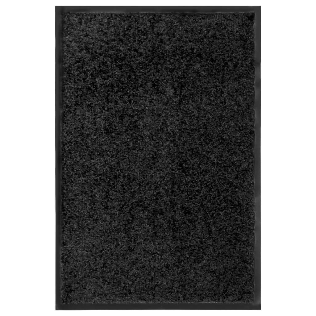 vidaXL Heim & Garten Fußmatte Schwarz 60x40 cm waschbar kaufen