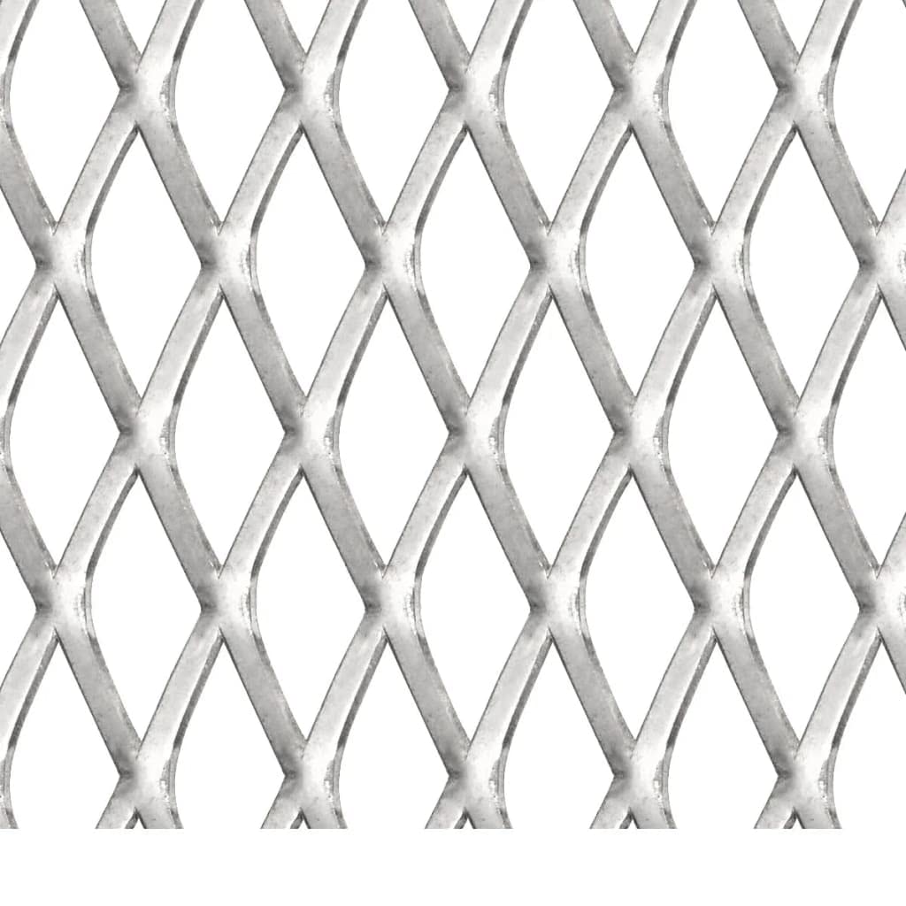 vidaXL Streckmetall Gittermatte Edelstahl 100x85 cm 45x20x4 mm
