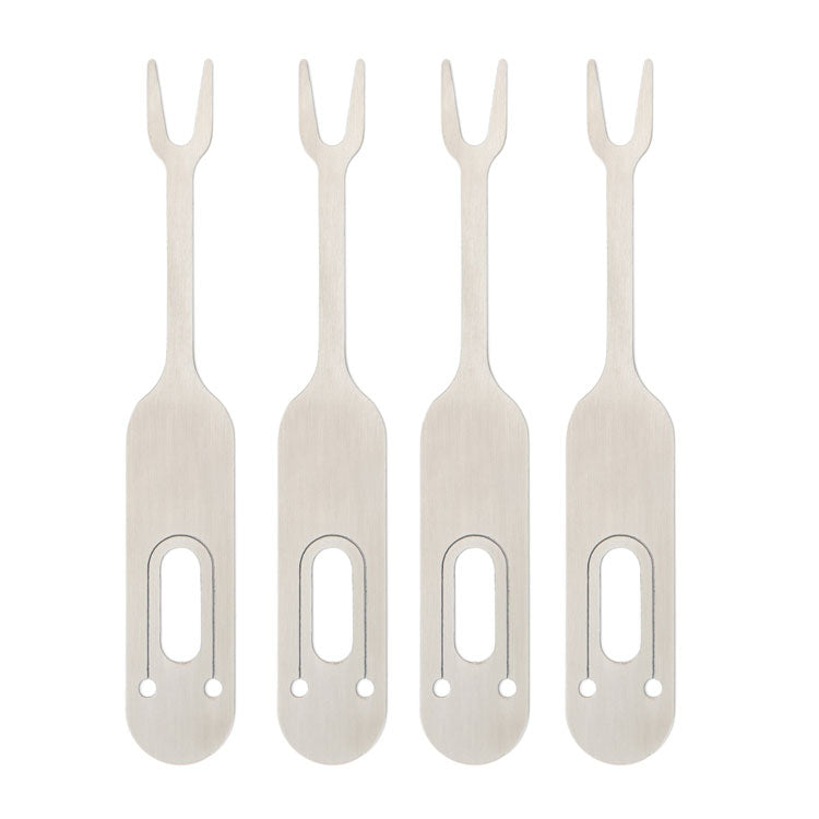 Kikkerland Huckleberry Campfire Forks Lagerfeuer-Set 4tlg