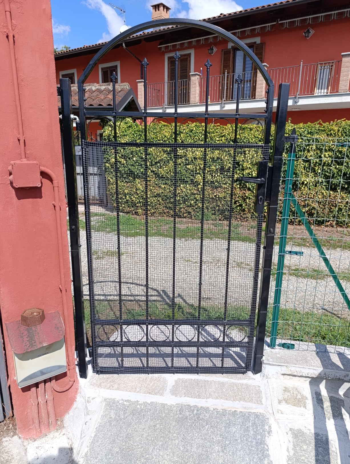 vidaXL Heim & Garten Gartentor ASSEN 102x150 cm Stahl Schwarz
