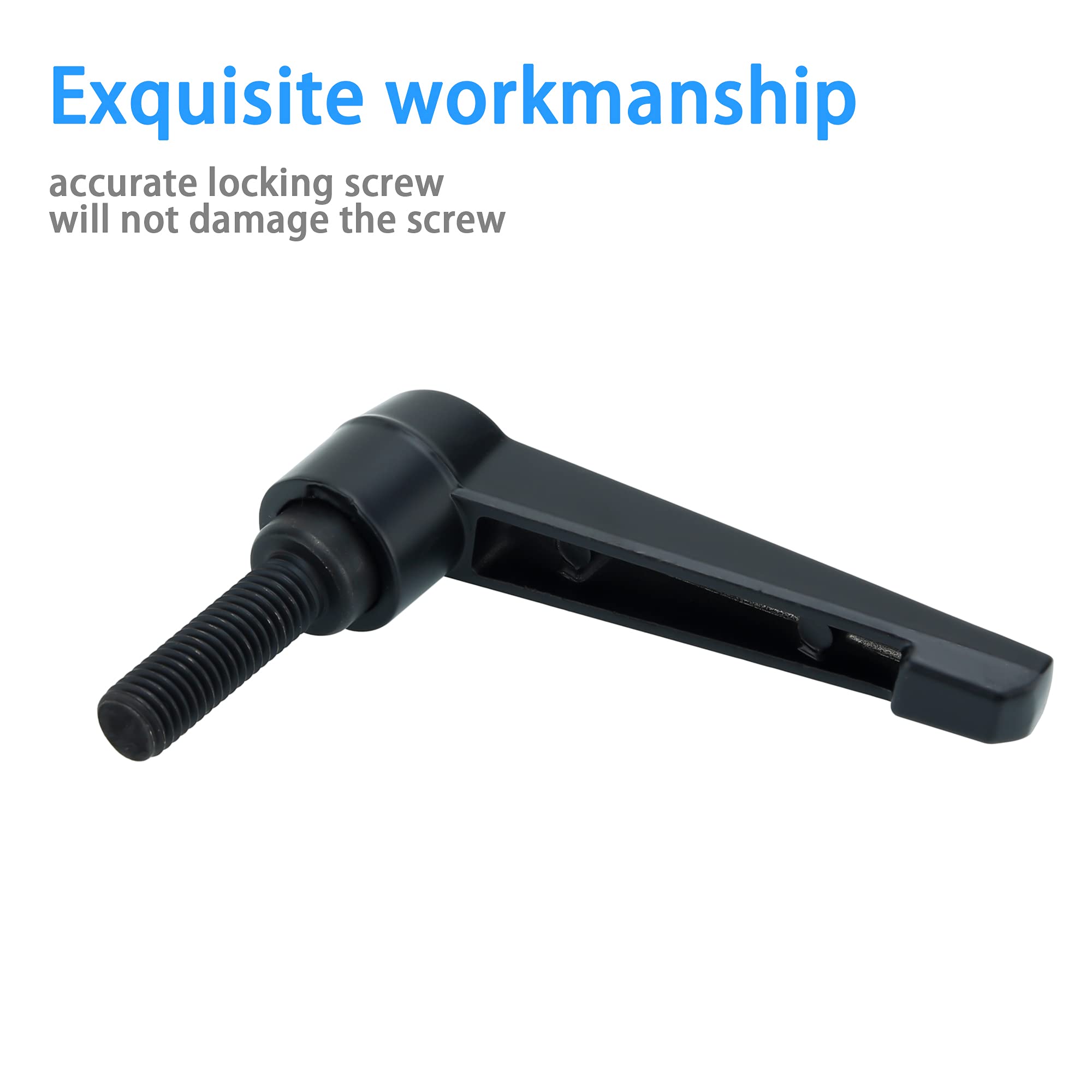 Intirilife Klemmhebel M5x30mm Schwarz Stahl Verstellbar