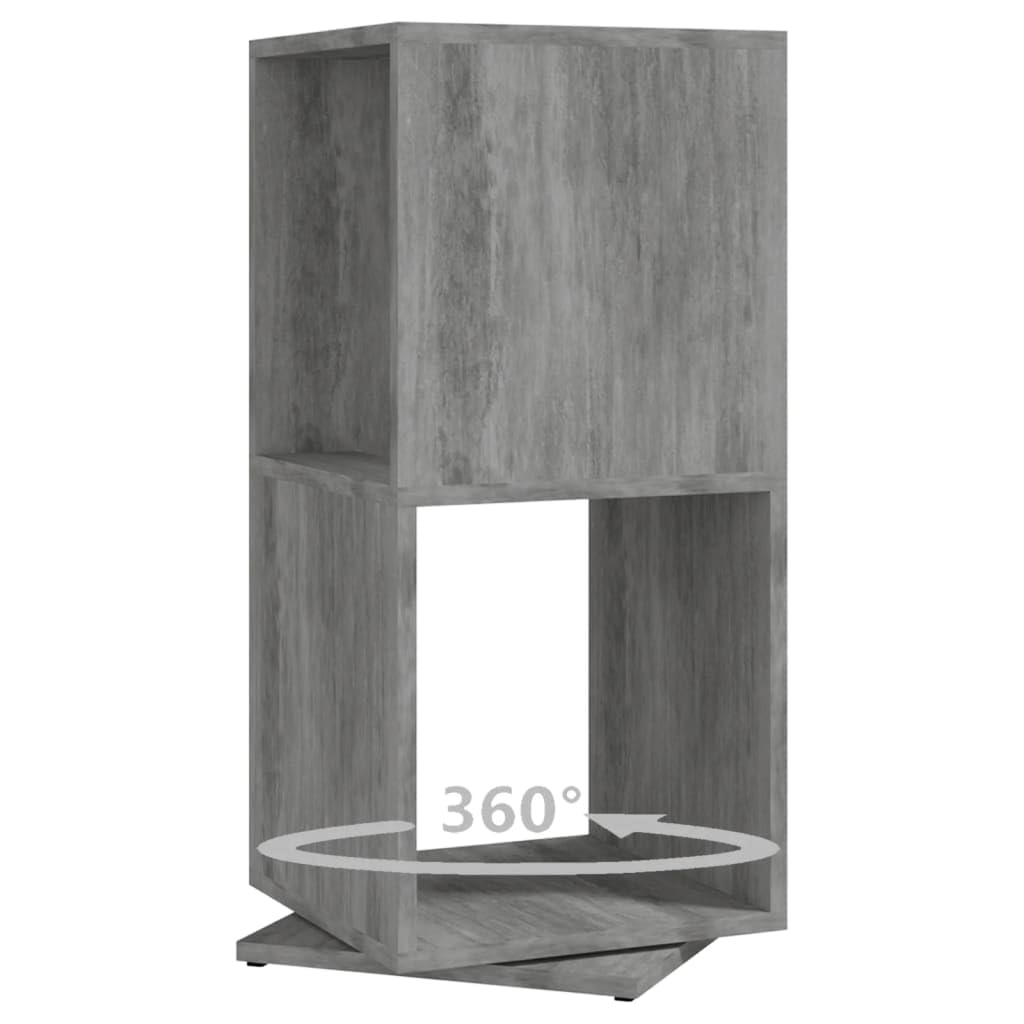 vidaXL Drehregal Betongrau 34,5x34,5x75,5 cm Standregal 360°