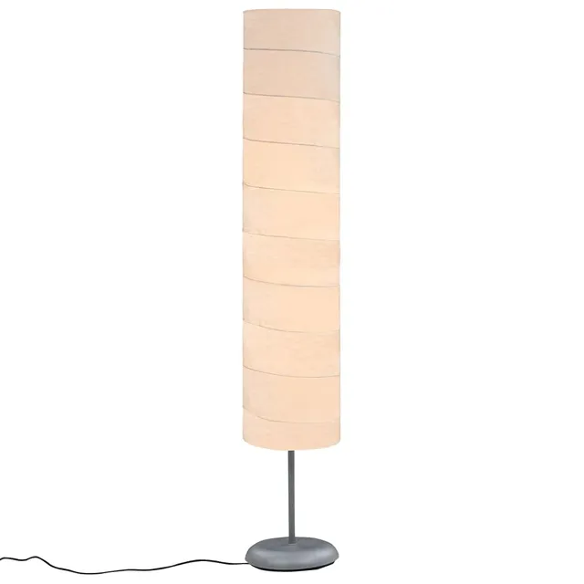 vidaXL Stehlampe Weiß 121 cm Reispapier Bodenlampe E27