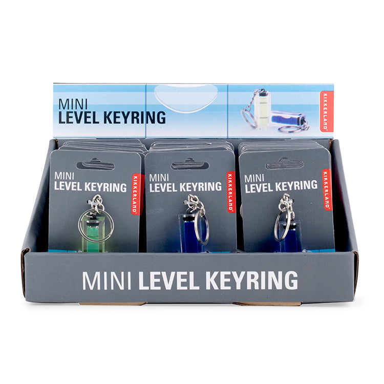 Kikkerland Home Mini Level Keyring Wasserwaage Anhänger