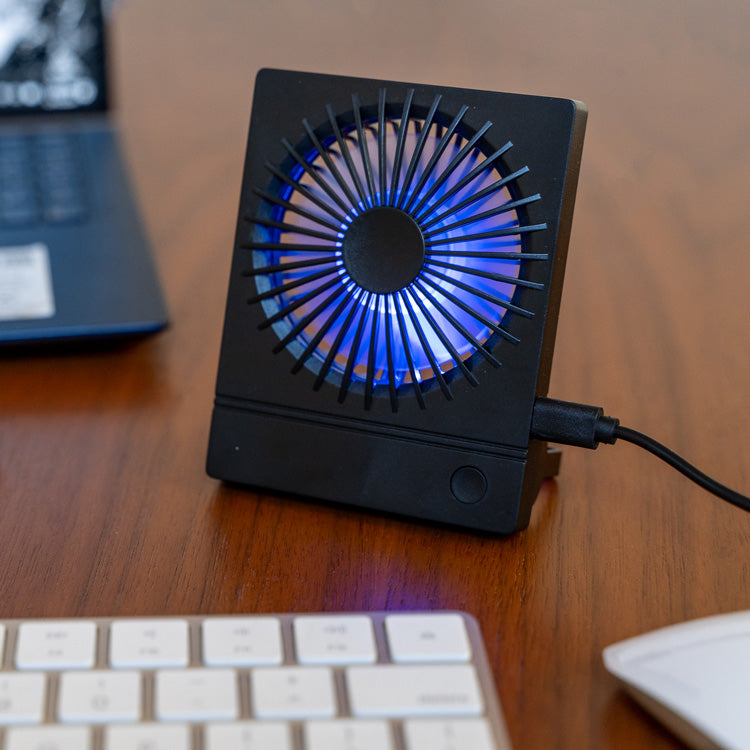 Kikkerland Home Rechargeable Slim Fan Tischventilator USB