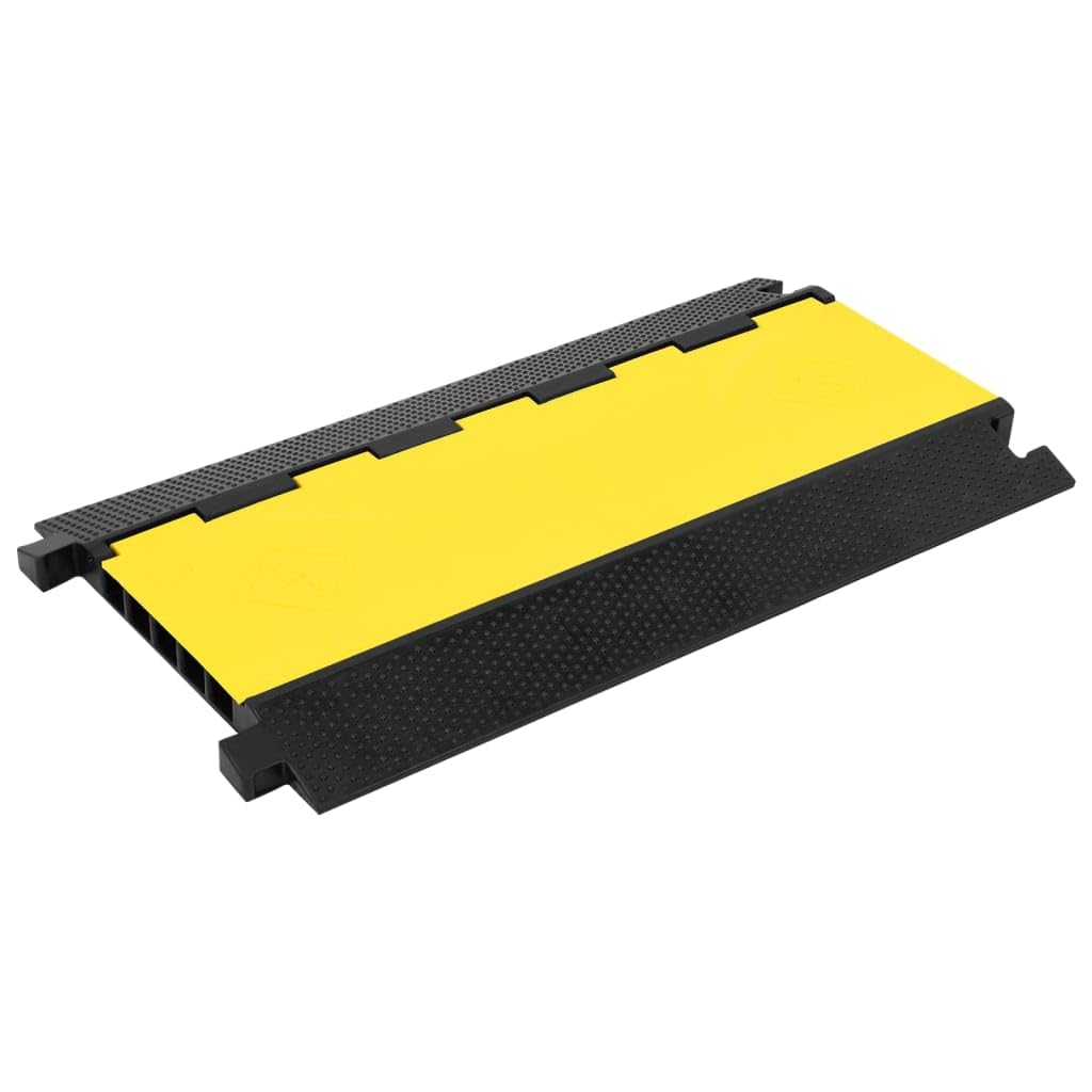 vidaXL Kabelbrücke Gummi 100 cm Kabelschutz 2er Set 1-Kanal