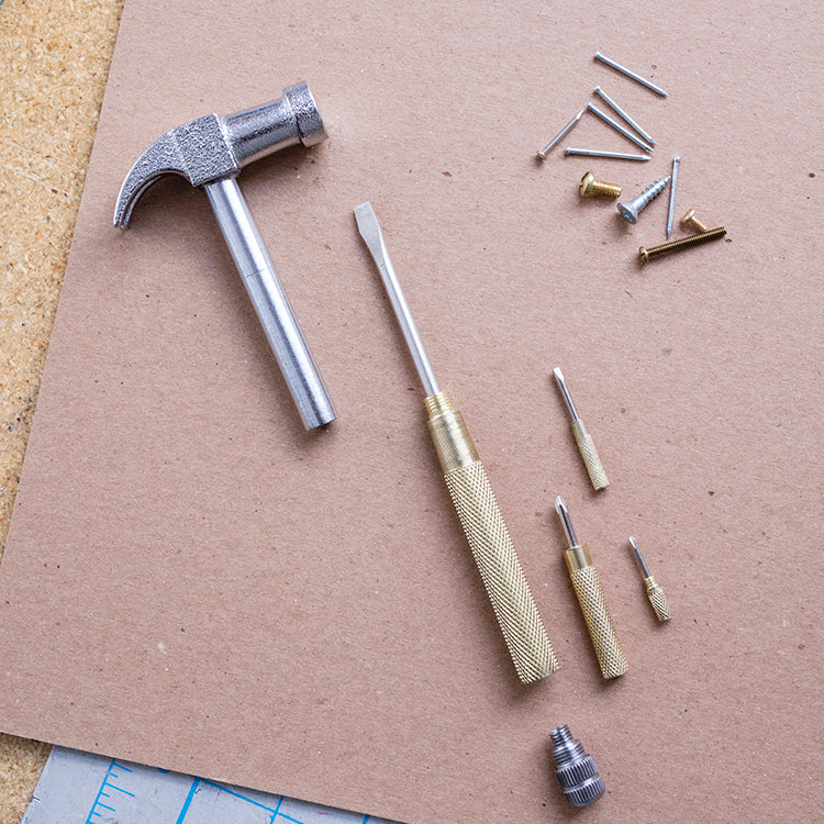 Kikkerland Tools Handy Hammer 6-in-1 Multitool Hammer