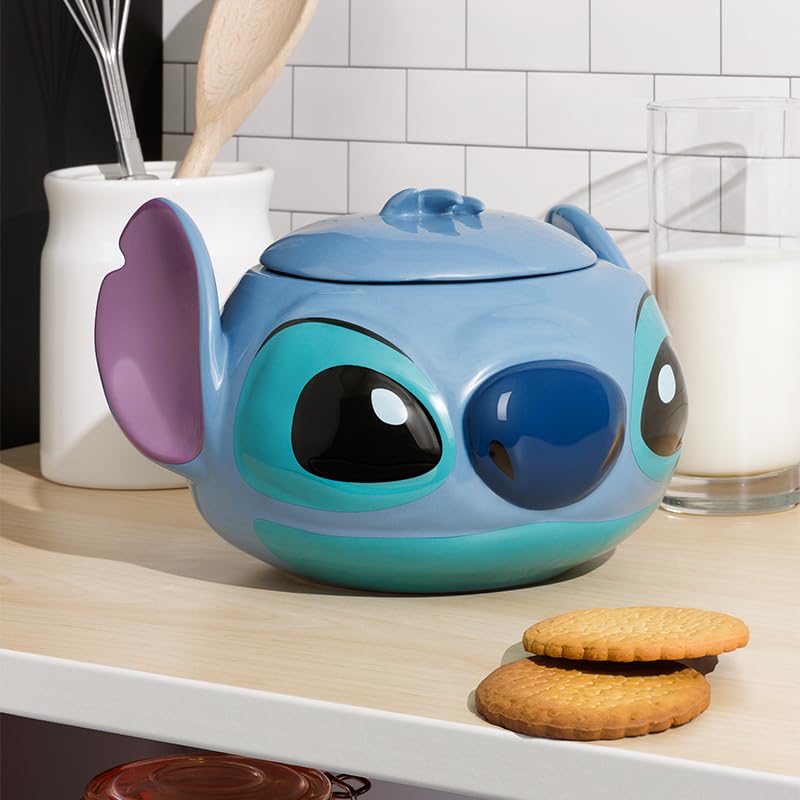 Paladone Homeware Stitch Keksdose Keramik blau mit Deckel