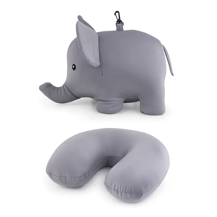Kikkerland On-The-Go Reisekissen Elefant Zip Flip Mikroperlen