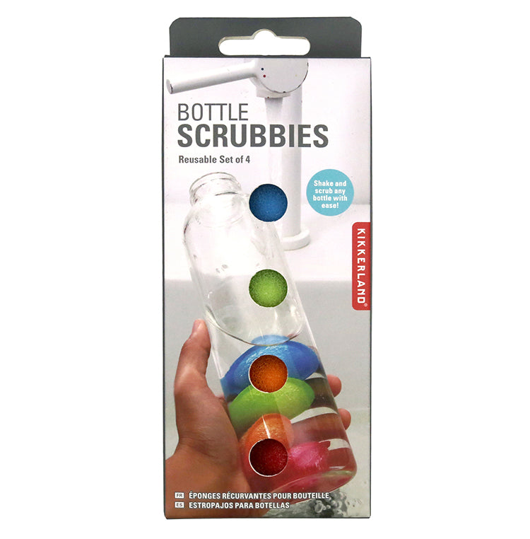 Kikkerland Home Bottle Scrubbies Flaschenschwamm 4er Set
