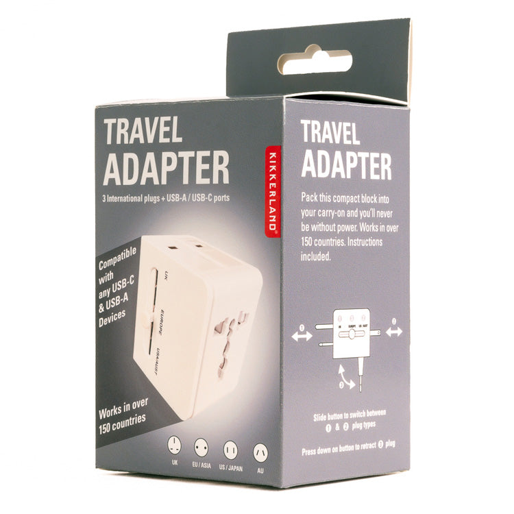 Kikkerland Travel Adapter Reiseadapter 150 Länder