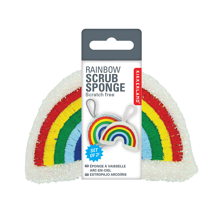 Kikkerland Home Rainbow Sponges Schwamm Set 2 Nylon