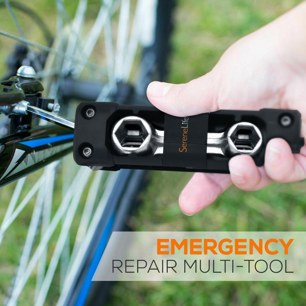 Serenelife Bicycle Fahrrad-Werkzeugset Multitool 16-teilig Stahl