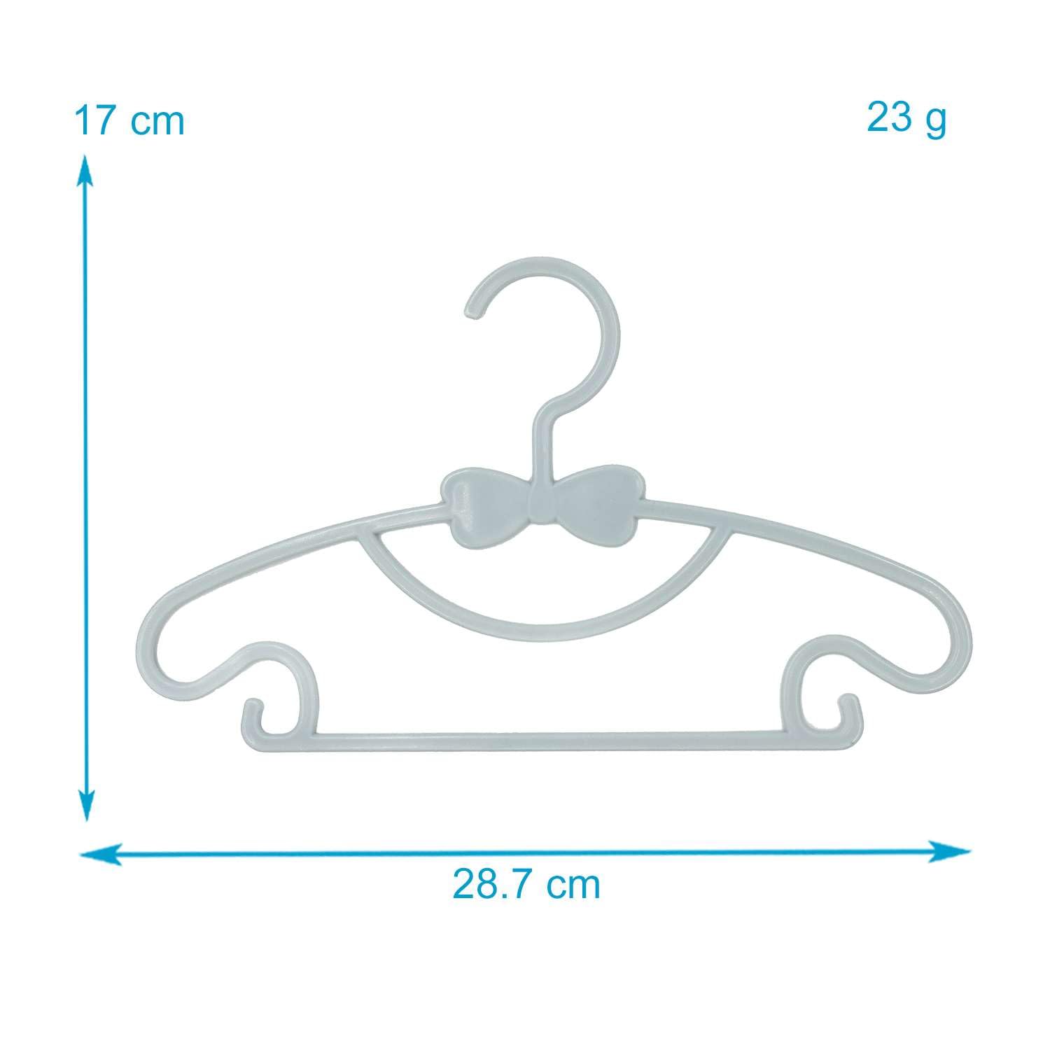 Intirilife Kinderkleiderbügel 5er Graublau Kunststoff 28,7 cm