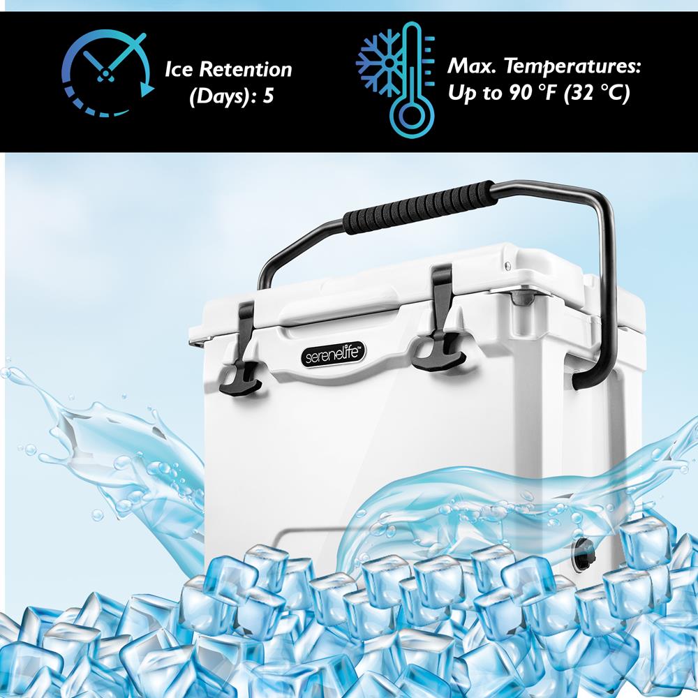 Serenelife Camping Kühlbox 25 Qt für 63 Dosen
