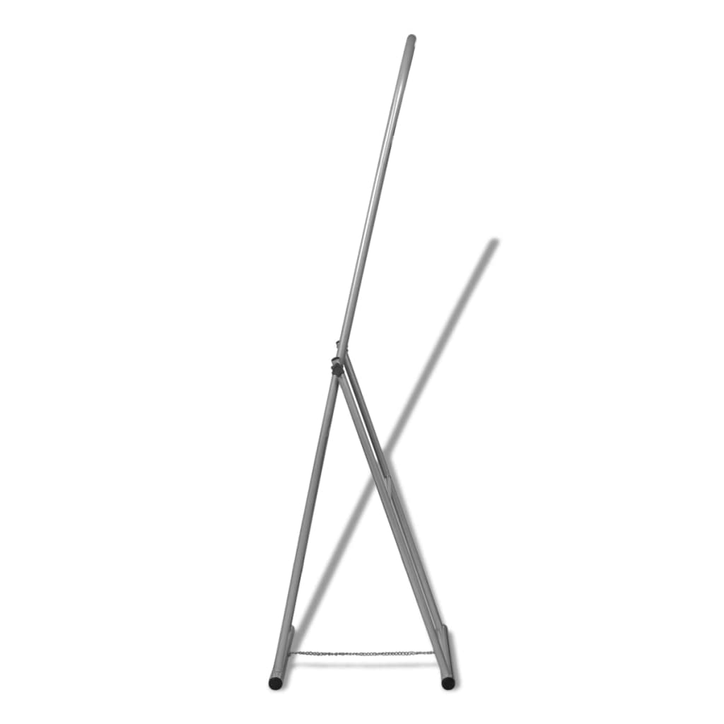 vidaXL Heim & Garten Standspiegel Ganzkörperspiegel Grau Stahl