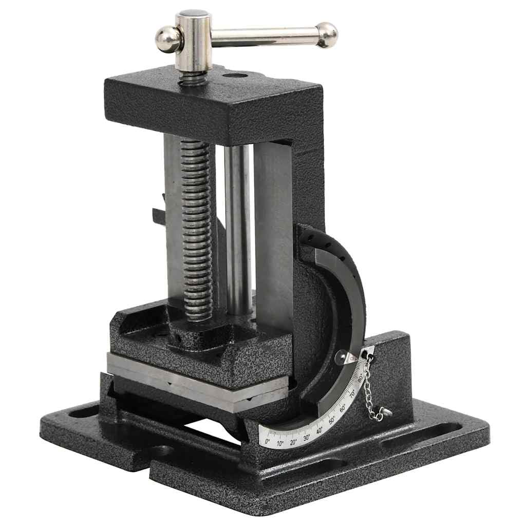 vidaXL Maschinenschraubstock kippbar 110 mm Gusseisen