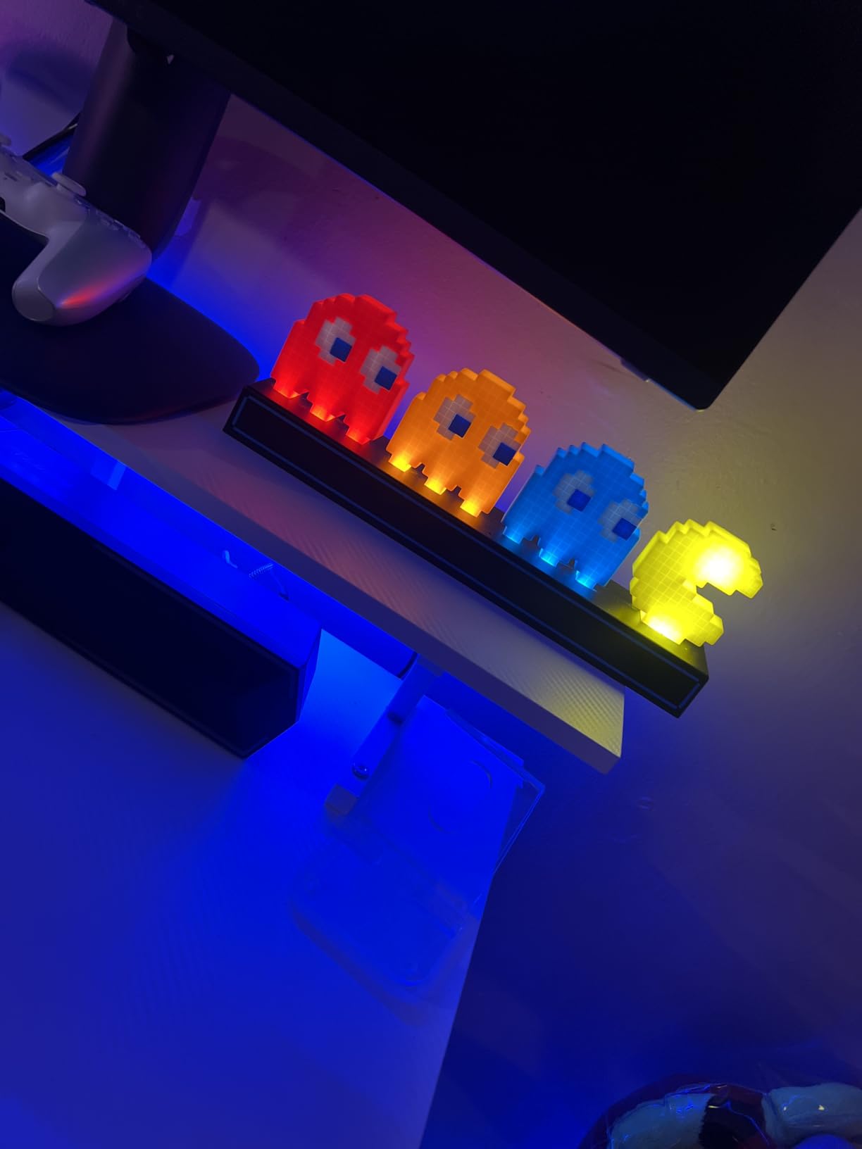 Paladone Lighting Pac-Man Geisterlampe LED Farbwechsel USB