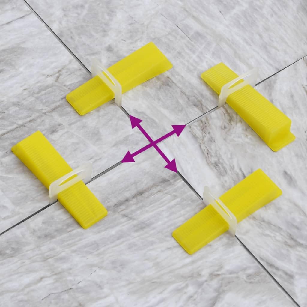 vidaXL Heimwerkerbedarf Fliesen-Nivellierclips 2500 Stk. 1 mm PP