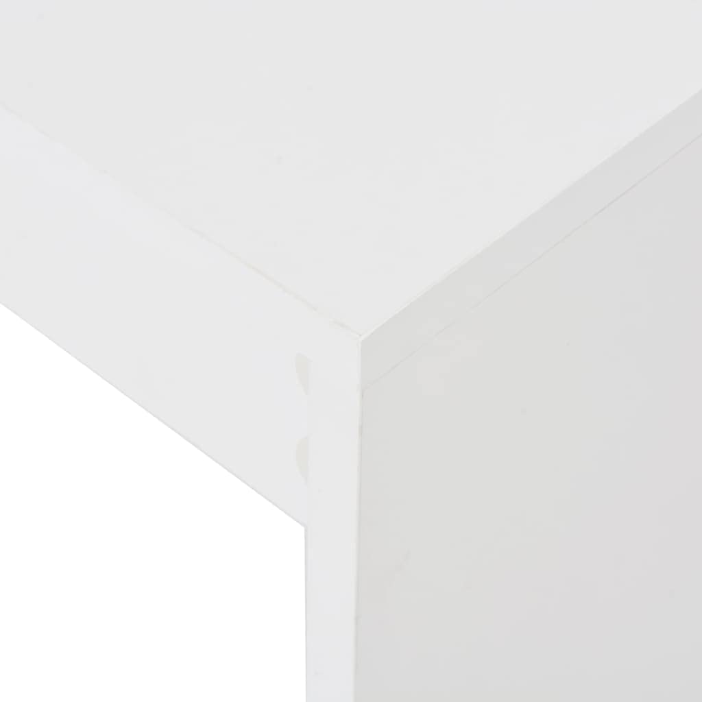 vidaXL Möbel Bartisch Weiß 110x50x103 cm mit Regal kaufen