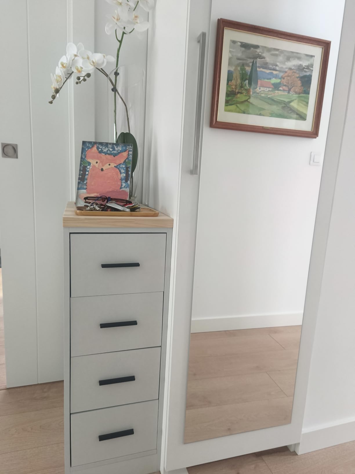 vidaXL Garagen-Aufbewahrungsschrank Weiß 30x51x85 4 Schubladen