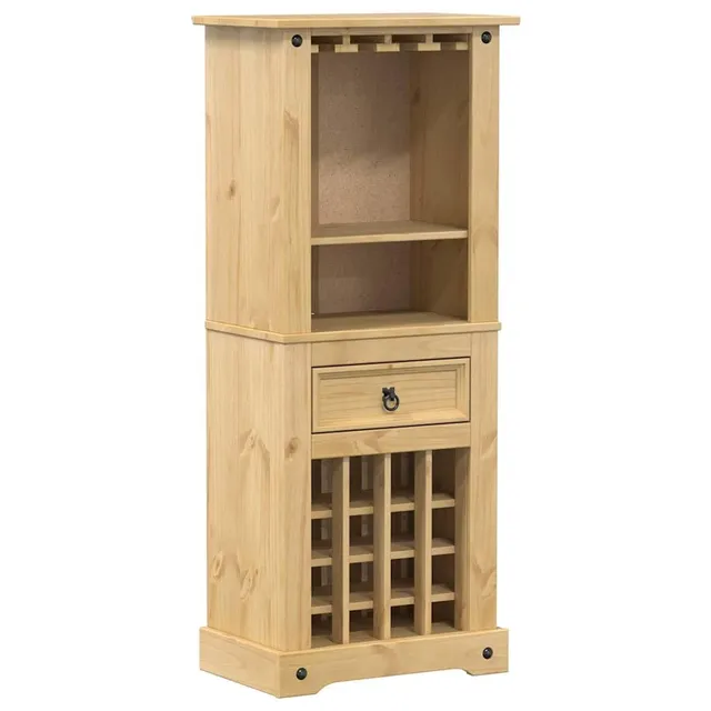 vidaXL Weinregal Corona 56x35x134,5 cm Kiefer Massivholz