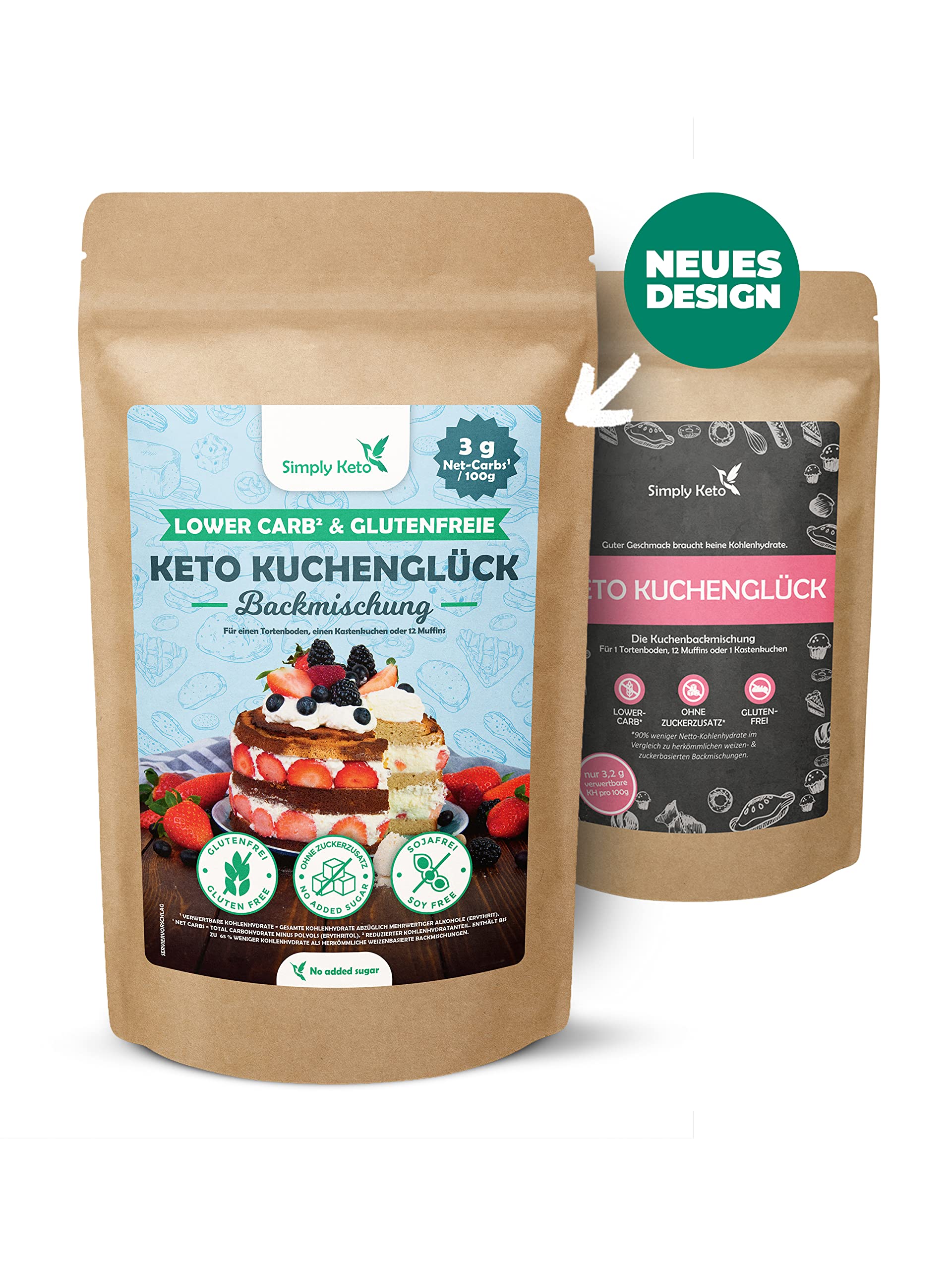Keto Kuchenglück Kuchen-Backmischung 360 g zuckerfrei