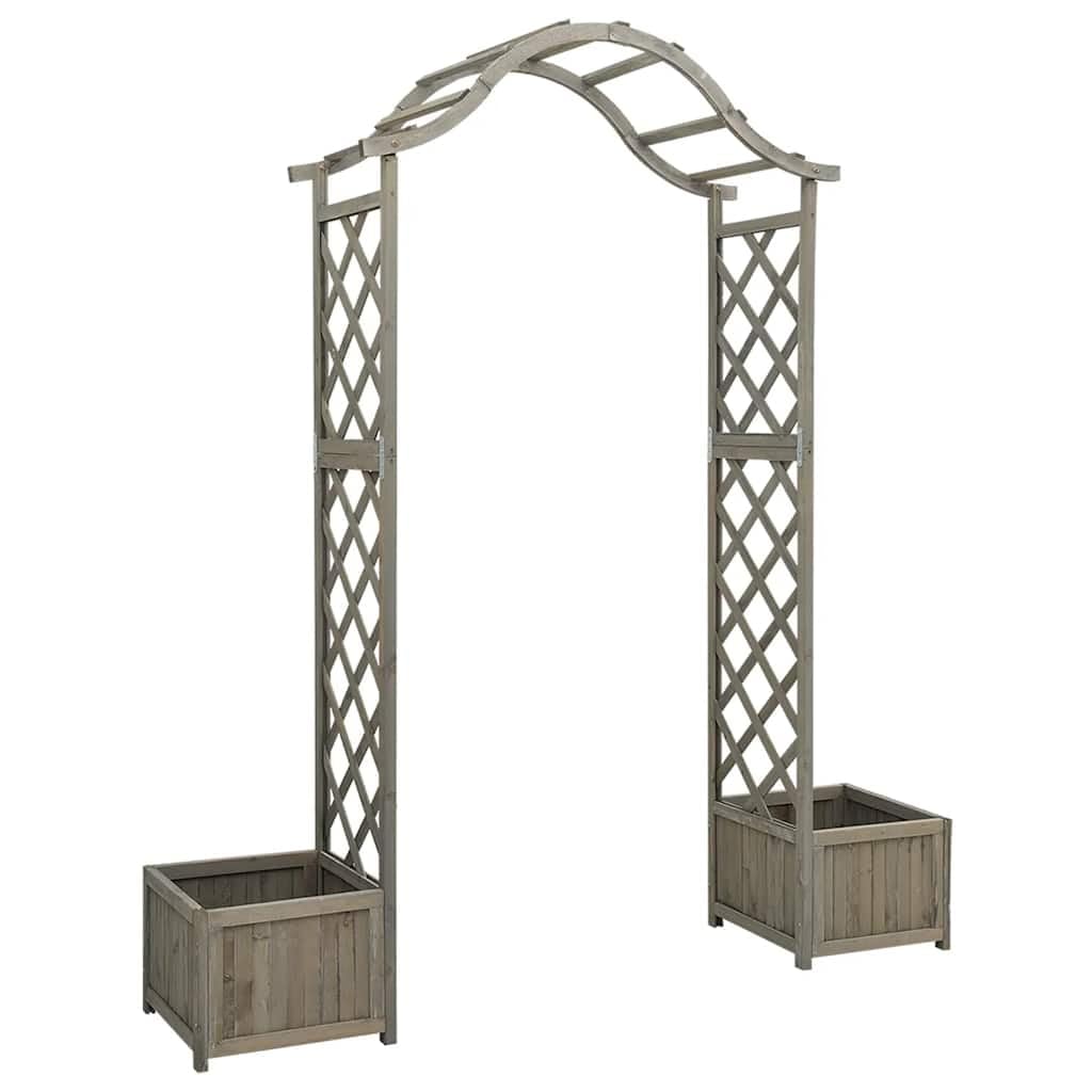 vidaXL Rosenbogen Tannenholz 175x40x204 cm Pergola braun