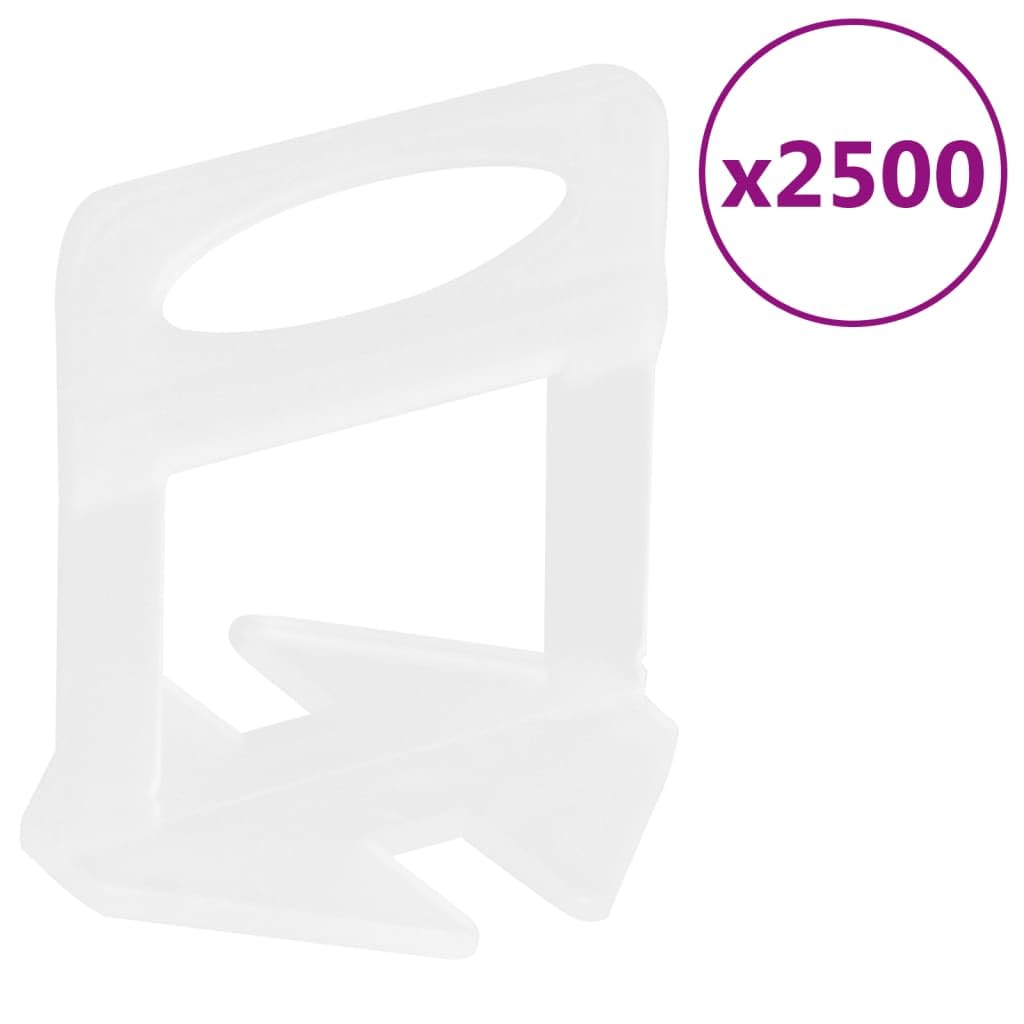 vidaXL Heimwerkerbedarf Fliesen-Nivellierclips 2500 Stk. 1 mm PP