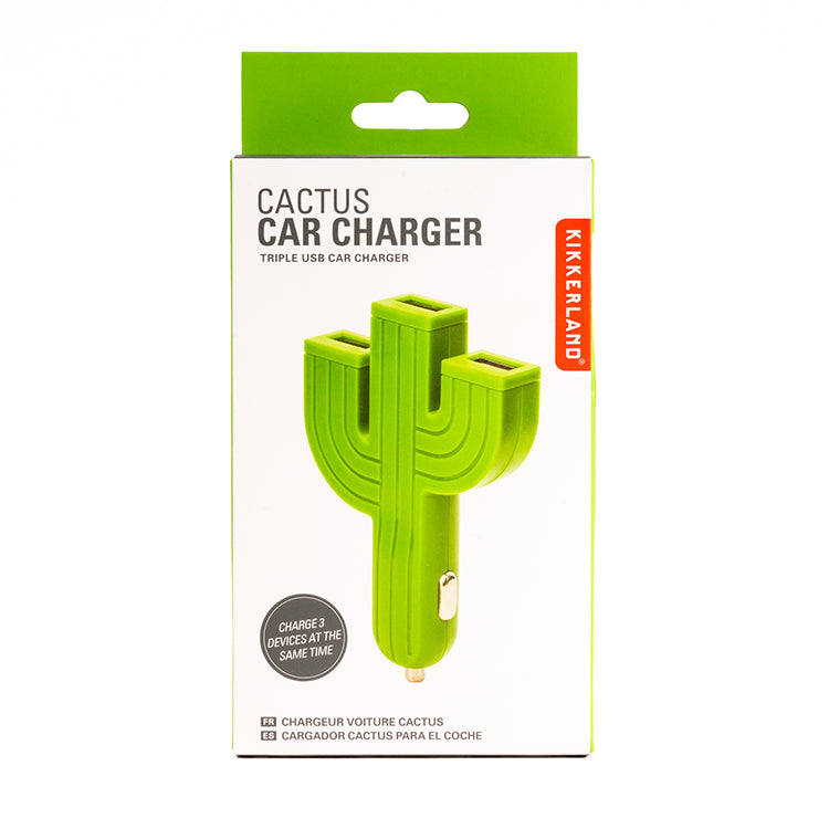 Kikkerland Cactus Car Charger Autoladegerät 3,1A USB