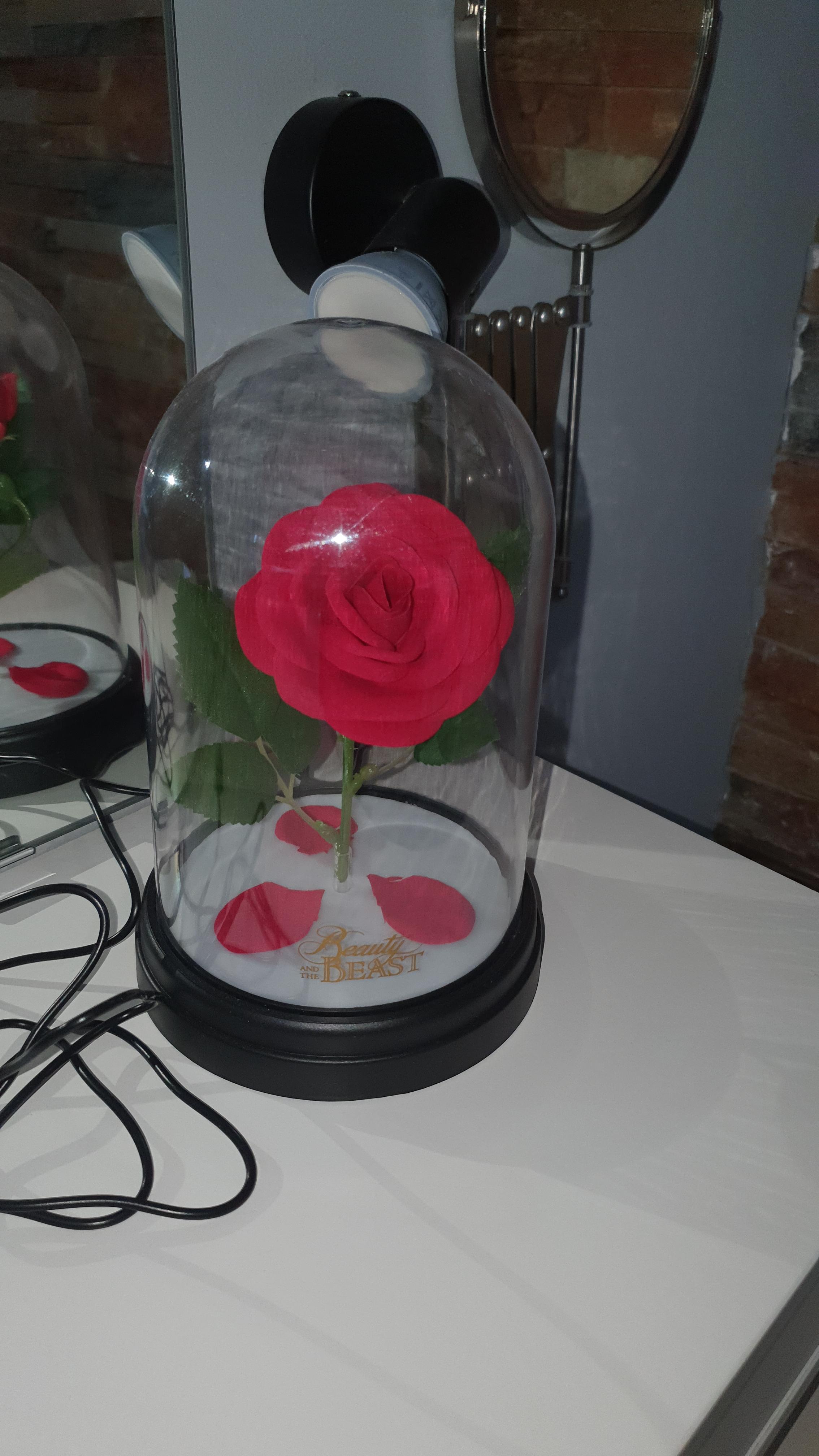Paladone Disney Rose Lampe Touch USB Batterie Biest