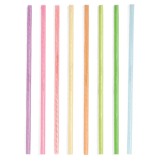 Kikkerland Home Rainbow Trinkhalme 24er Set wiederverwendbar