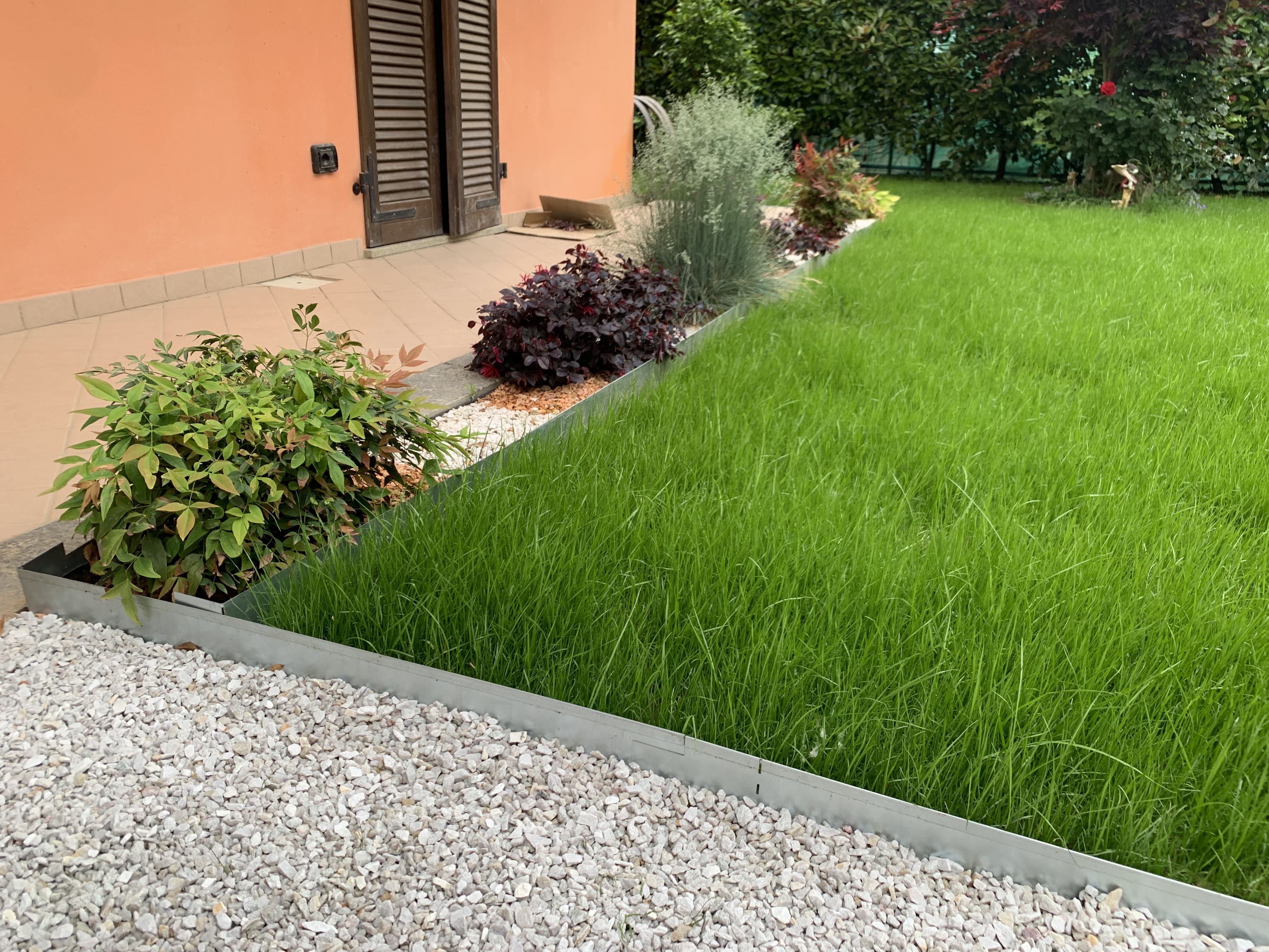 vidaXL Heim & Garten Rasenkante 100x14 cm 5er Set verzinkt