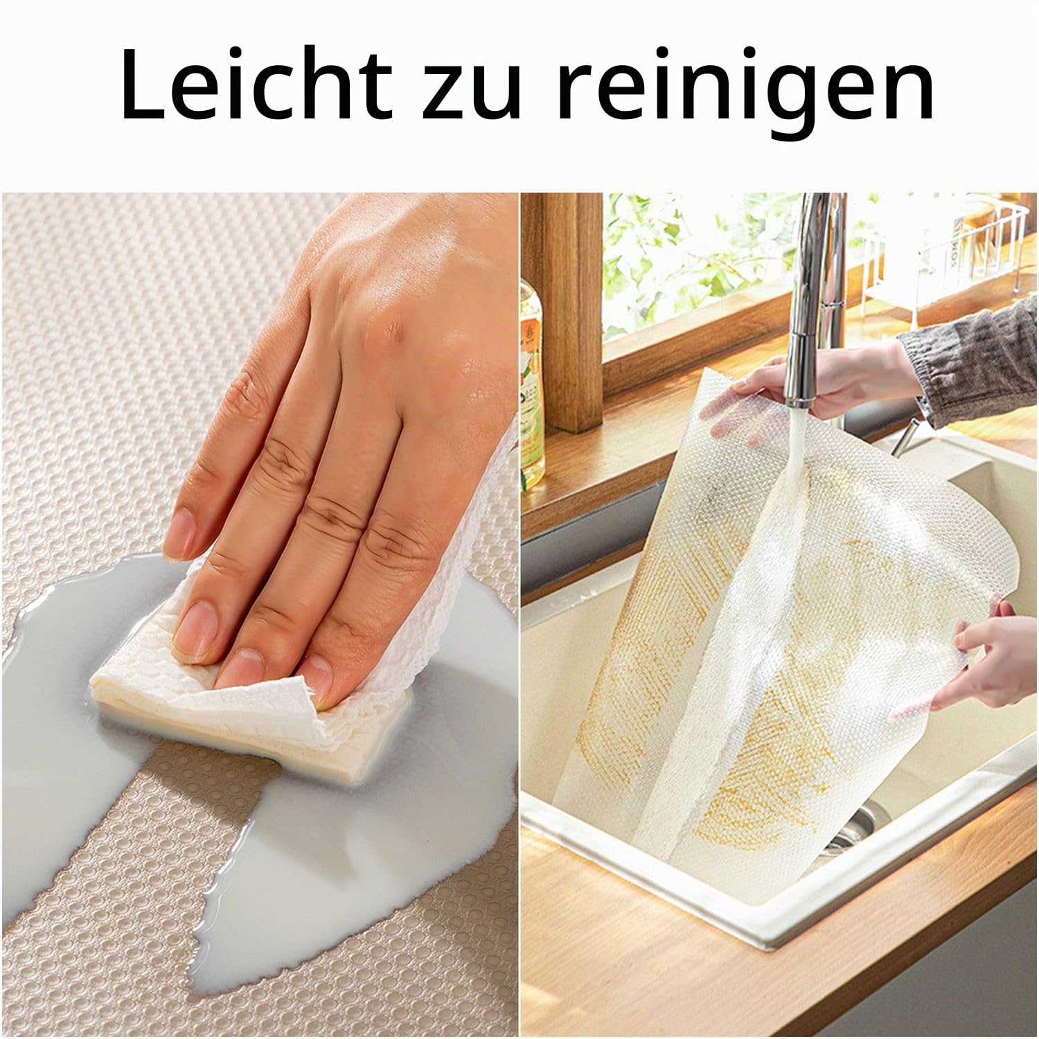 Intirilife Kühlschrankmatte Transparent 45x30 cm 6er-Set EVA