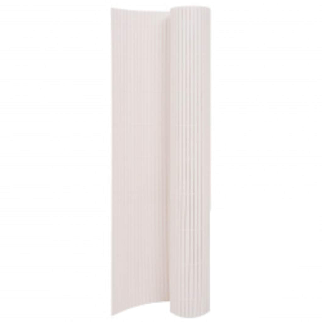 vidaXL Heim & Garten Sichtschutz 90x400 cm Weiß PVC