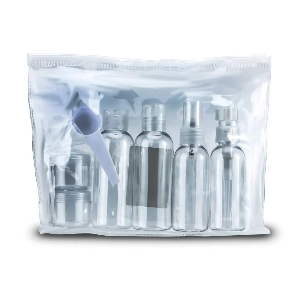 Intirilife Flaschen Set Transparent 6-teilig Reise PP